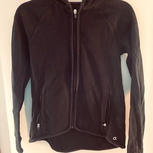 GapFit black zip up hoodie